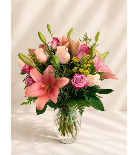 Gentle Farewell Bouquet - Deluxe. An arrangement by Lori's Hearts and Flowers.