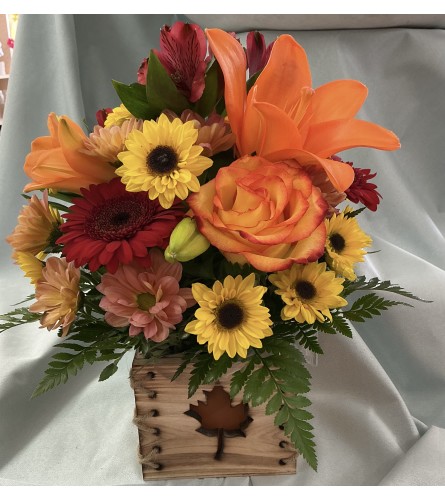 Oh Canada. An arrangement by Roma Flowers and Gifts.