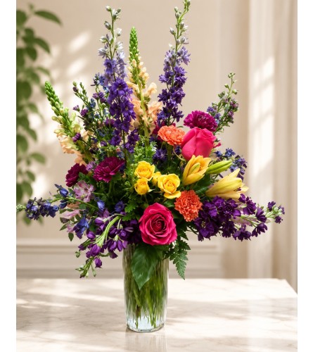 Wow Arrangement. An arrangement by Fink Flowers Gifts and Flower Delivery.