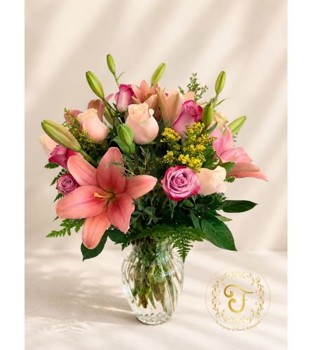 Gentle Farewell Bouquet - Deluxe. An arrangement by Anderson Flowers.
