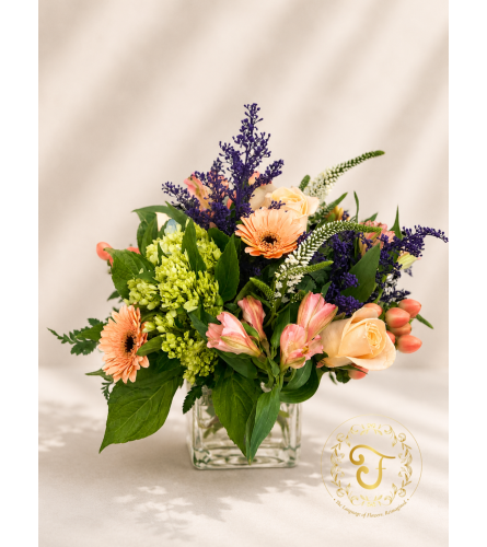 Soft Renewal. An arrangement by Lori's Hearts and Flowers.