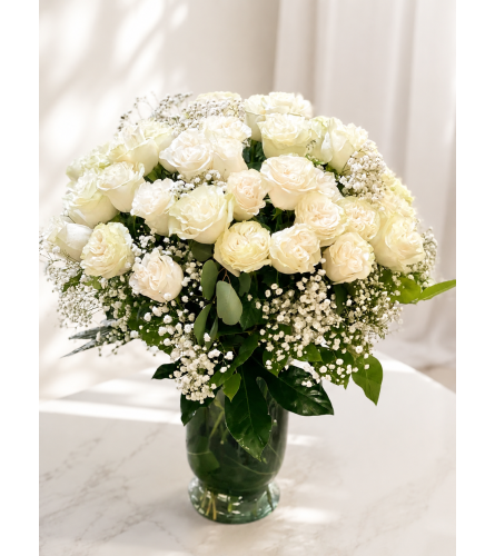 Timeless White Grace. An arrangement by Floral Lady Design Studio LLC.