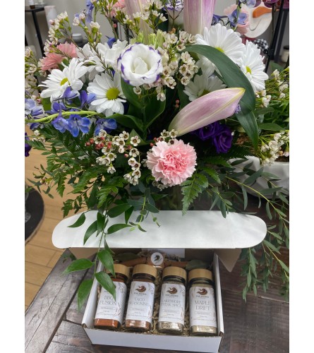 The Artisan Bloom and Spice Set. An arrangement by Flowers Plus.