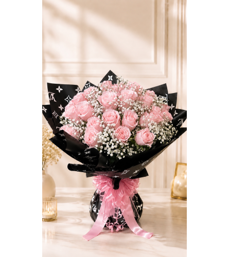 Scarlet Dreams and Delights - Deluxe. An arrangement by Floral Lady Design Studio LLC.
