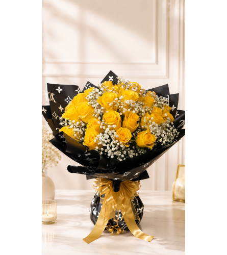 Golden Embrace Bouquet. An arrangement by Floral Lady Design Studio LLC.