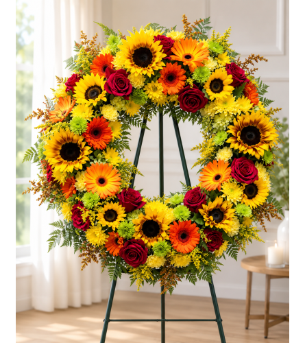 Warm Embrace Farewell. An arrangement by Floral Lady Design Studio LLC.