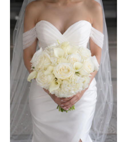 Pure Elegance Bridal Bouquet. An arrangement by Floral Lady Design Studio LLC.