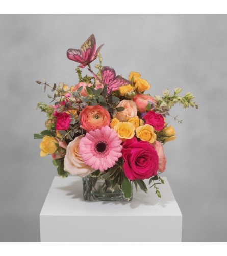 Sunset Garden Embrace. An arrangement by Clark County Floral.