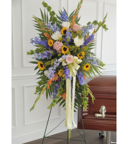 Radiant Memories Spray. An arrangement by Clark County Floral.