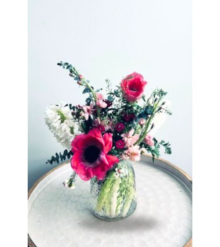 Spring Meadow Delight. An arrangement by Blossoms On The Trail.