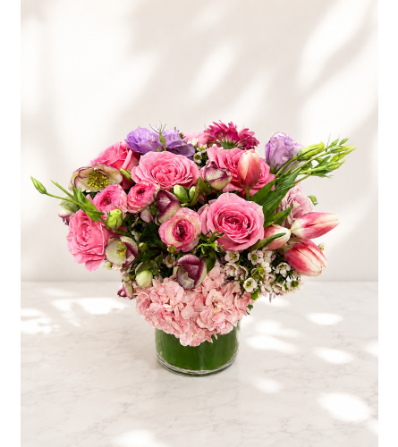 Blushing Petal Symphony. An arrangement by Floral Lady Design Studio LLC.