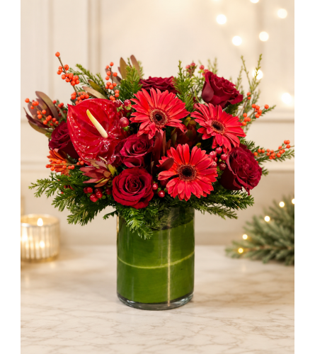 Radiant Red Passion. An arrangement by Floral Lady Design Studio LLC.