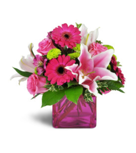 Into Pink - Deluxe. An arrangement by Donato's Floral.
