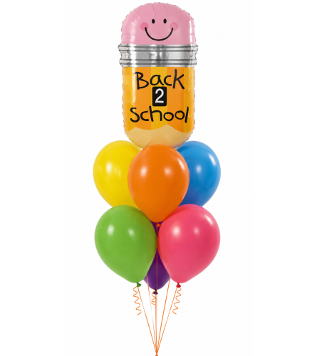 Back To School Pencil Awesome Balloon Bouquet. An arrangement by Balloon Bouquets Plus.