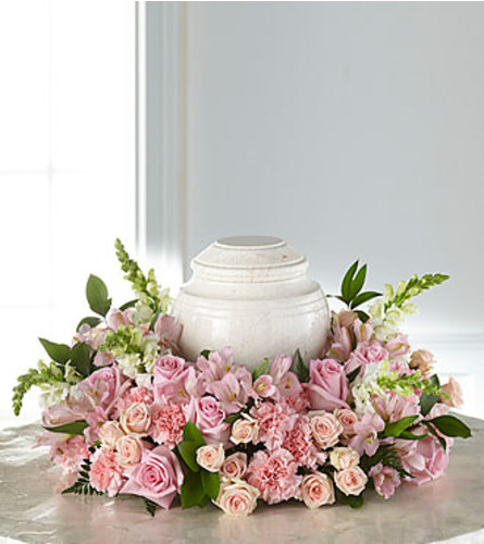 FTD Blooms of Hope Cremation Adornment. An arrangement by Fendley Florists.