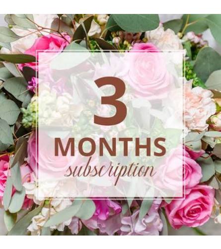 3 Month Flower Subscription - Deluxe. An arrangement by J.D. Ballantine's Flowers and Gifts.