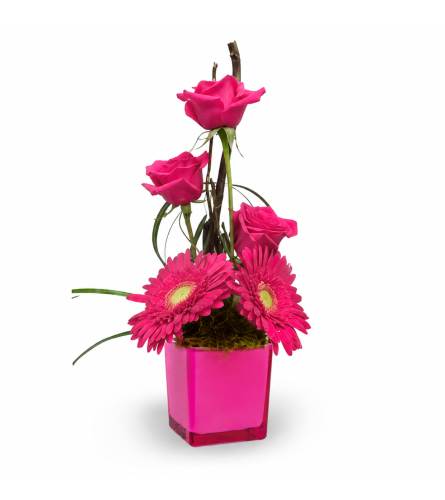 Nature's Vibrance. An arrangement by Balloon Bouquets Plus.