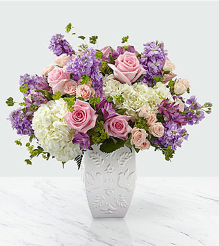 FTD Peace and Hope Lavender Bouquet. An arrangement by Fendley Florists.