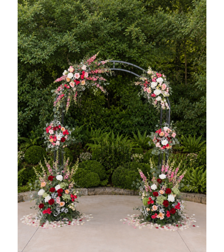 Eternal Romance Arch. An arrangement by Floral Lady Design Studio LLC.