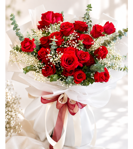 Korean Elegance Rose Bouquet. An arrangement by Floral Lady Design Studio LLC.