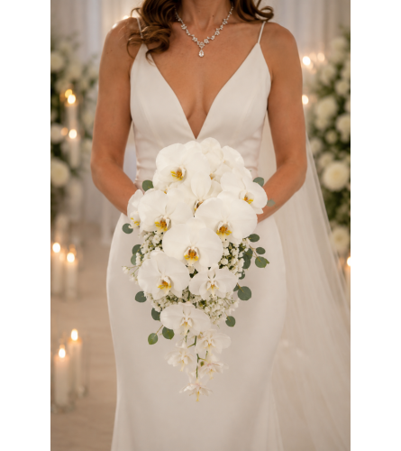 Timeless Orchid and Breath. An arrangement by Floral Lady Design Studio LLC.