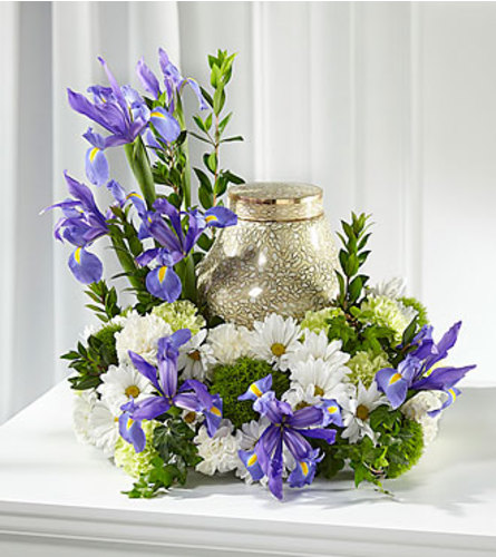 FTD Sincere Spirit Cremation Adornment. An arrangement by Fendley Florists.