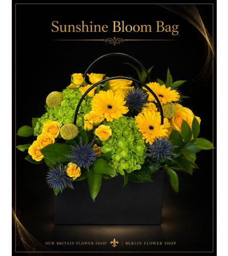 Sunshine Bloom Bag - Deluxe. An arrangement by Berlin Flower Shop.