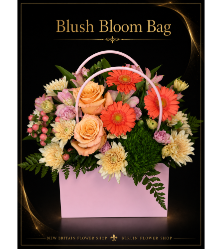 Blush Bloom Bag - Deluxe. An arrangement by Berlin Flower Shop.
