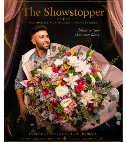 The Showstopper Bouquet - Deluxe. An arrangement by New Britain Flower Shop.