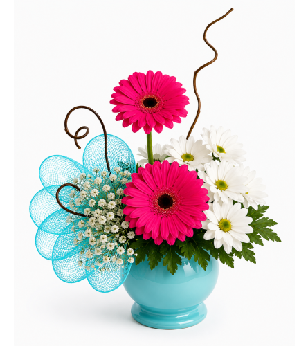Wondrous Wishes - Hot Pink. An arrangement by Balloon Bouquets Plus.