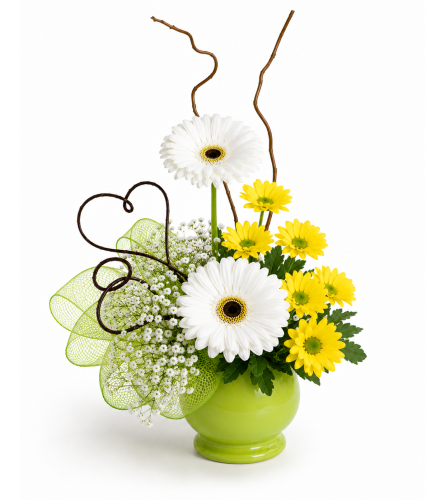 Wondrous Wishes - White. An arrangement by Balloon Bouquets Plus.