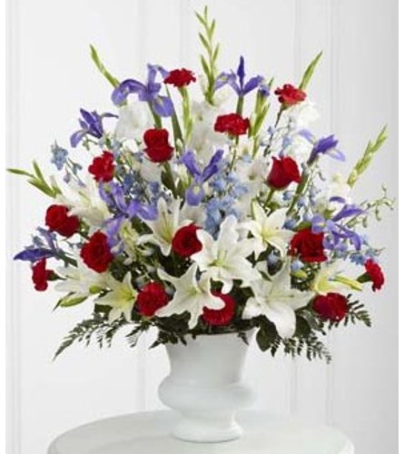 Cherished Farewell. An arrangement by Fendley Florists.