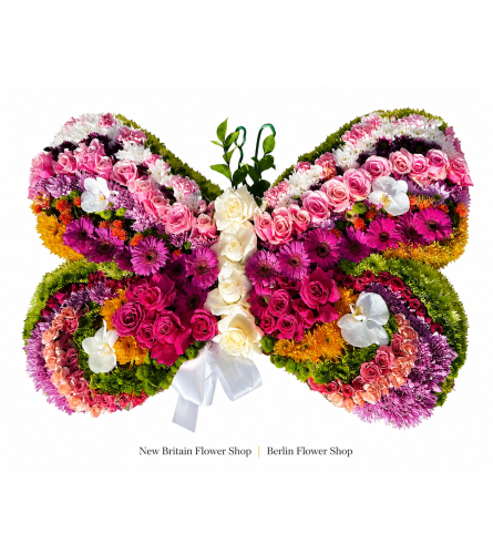 Butterfly Garden Embrace - Deluxe. An arrangement by Berlin Flower Shop.