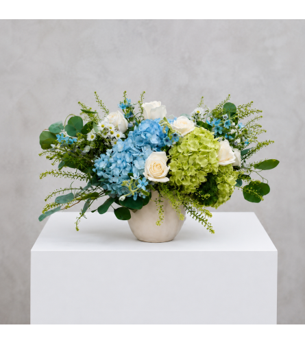 Whispering Hydrangea Harmony. An arrangement by Bill's Flowers Arrangements.