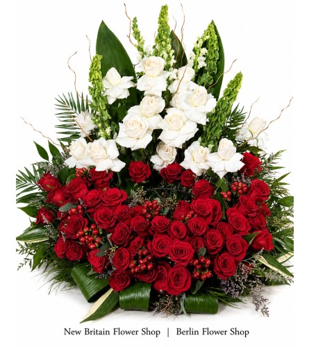 Heartfelt Harmony Cremation Ring - Deluxe. An arrangement by Berlin Flower Shop.