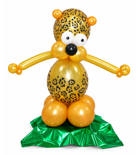 Leopard Safari Balloon Buddy. An arrangement by Balloon Bouquets Plus.