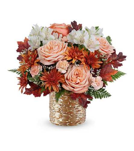 Teleflora's Sparkling Blooms Bouquet - Deluxe. An arrangement by Marivel's Florist and Gifts.