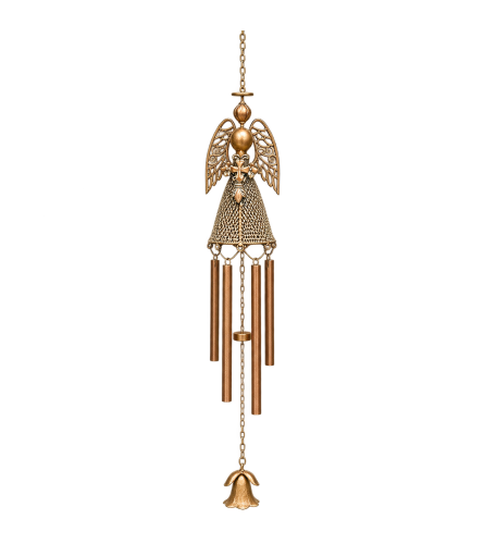Angel Windchime - Holding Cross. An arrangement by Sueppel's Flowers.