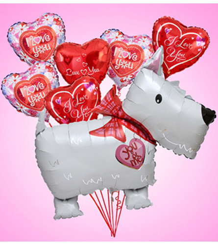 Love Puppy Jumbo Mylar Bundle