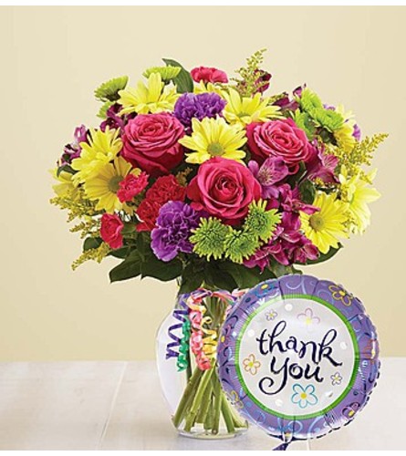 THANK YOU, MINI FLOWER BOUQUET, The Potting Shed Florist