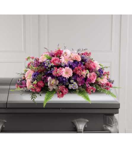 The FTD® Glorious Garden™ Casket Spray