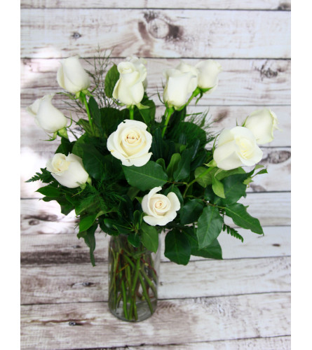 Simply White Roses