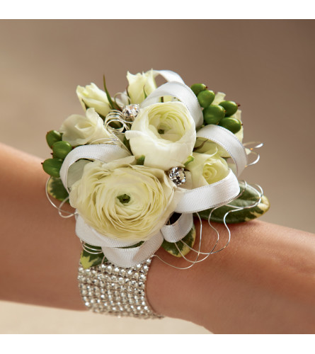 The FTD® White Wedding Corsage