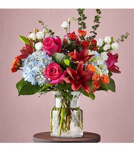 luxe seasonal fresh flower arrangement