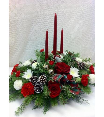 elegant 3 Candle Centerpiece