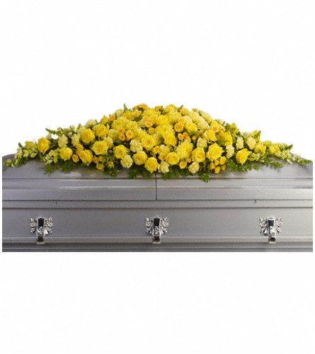 Golden Garden Casket Spray