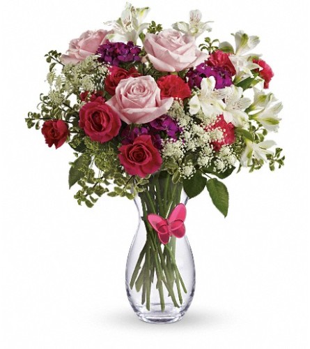 Pink Butterfly Bouquet by Teleflora