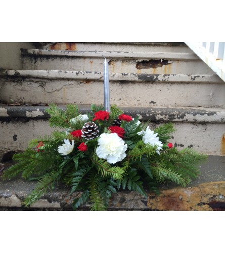 Christmas Silvery Glow Centerpiece