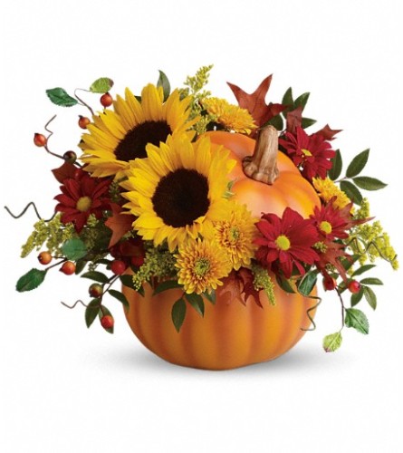 Teleflora's Pretty Pumpkin Bouquet