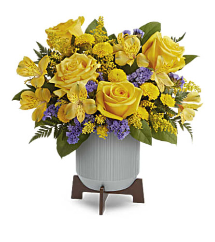 Teleflora's Blooming Modern Bouquet - Deluxe. An arrangement by Marivel's Florist and Gifts.